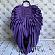 Women's leather backpack 'Violet Angel', Backpacks, Moscow,  Фото №1