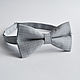 Tie grey Cardinal / textured bow tie on a gift. Ties. Respect Accessories. Online shopping on My Livemaster.  Фото №2