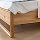 Кровать двуспальная массив дуба. Кровати. Мебель LoftCO. Мебель на заказ. Дуб, ясень, бук, карагач. Интернет-магазин Ярмарка Мастеров.  Фото №2