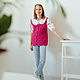 Жилет букле вязаный детский с V-вырезом. Жилет. VA kids knitwear. Интернет-магазин Ярмарка Мастеров.  Фото №2