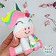 Felt unicorn, a toy for a child. Gifts for newborns. chehovchanki. My Livemaster. Фото №6