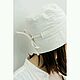 Шляпа-панама из органического хлопка panama hat. Шляпы. VÄN Studio. Интернет-магазин Ярмарка Мастеров.  Фото №2