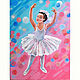 Painting Ballerina Acrylic Young Ballerina 18 x 24 Canvas, Pictures, Ufa,  Фото №1