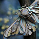 Brooch-pin: ' The moth of the spring wind'. Brooches. House Of The Moon Dew. My Livemaster. Фото №6