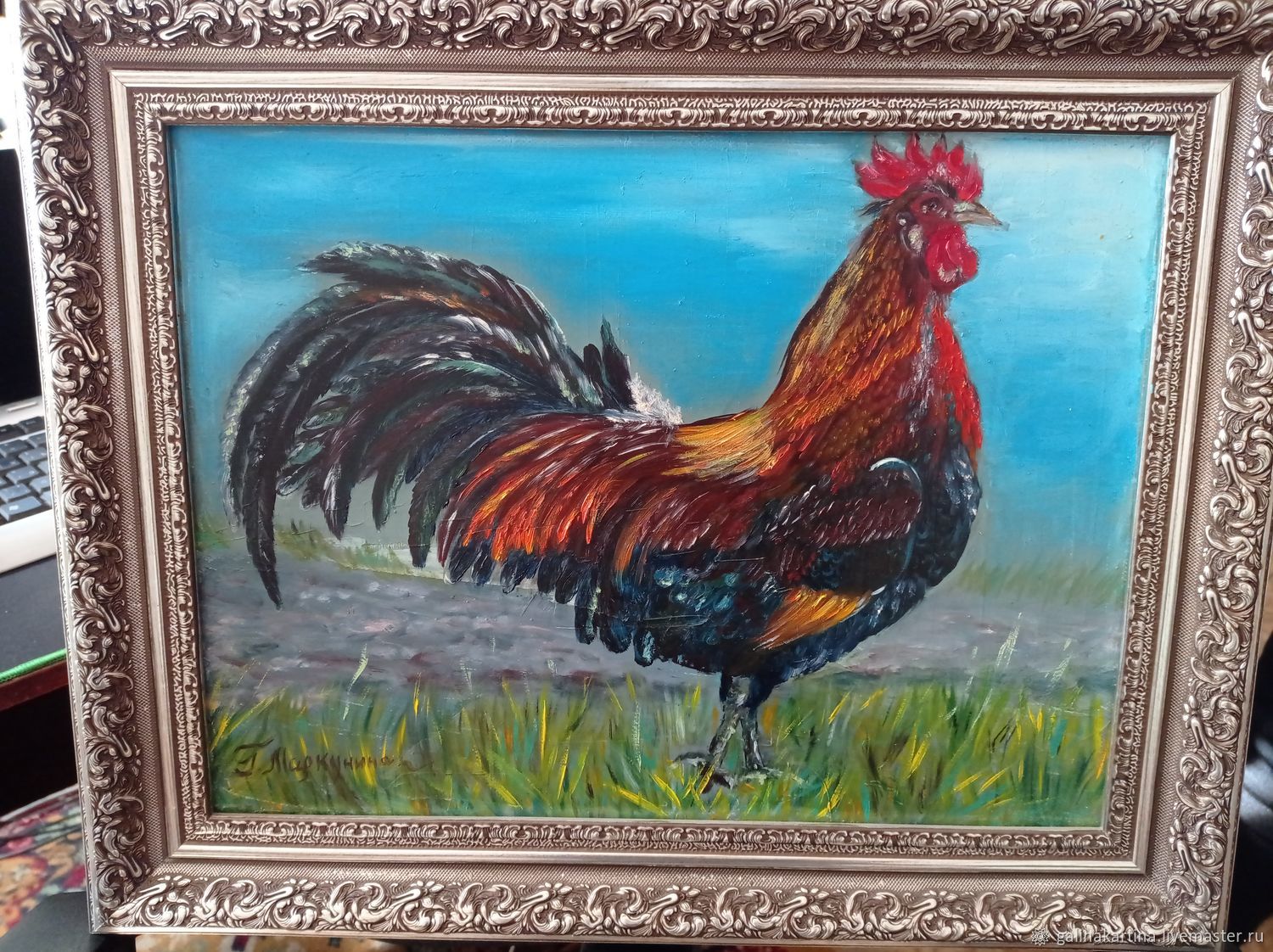 Картина Петух масляные краски в интернет-магазине на Ярмарке Мастеров ...
