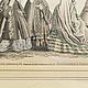 Винтаж: Антикварная литография "Прогулочное платье" 1863. Предметы интерьера винтажные. Старый Чулан (vintageantik). Ярмарка Мастеров.  Фото №7