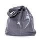 Order Silver Gray Shiny Bag Bag Bag Bag String Bag. BagsByKaterinaKlestova (kklestova). Livemaster. . Sacks Фото №3