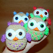 Куклы и игрушки handmade. Livemaster - original item Owls, knitted soft toys, amigurumi. Handmade.