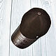 Order Baseball cap made of crocodile leather and suede, in brown!. SHOES&BAGS. Livemaster. . Baseball caps Фото №3