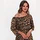 Dress made of chiffon ' Golden leopard'. Dresses. Evgeniya Petrik. My Livemaster. Фото №5