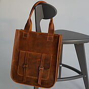 Сумки и аксессуары handmade. Livemaster - original item leather bag brown. Handmade.