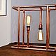 Lámpara de mesa hecha a mano de cobre ALoft-al-090. Table lamps. lofta. Интернет-магазин Ярмарка Мастеров.  Фото №2