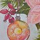  ' Christmas Star' oil painting on a magnet. Pictures. Kartiny LanArt. Ярмарка Мастеров.  Фото №4