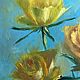 Картина маслом с цветами 24х30 см. Яркие розы. Картины. Картины художника Беломоиной Натальи. Ярмарка Мастеров.  Фото №4