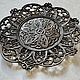 Rare Collectible Plate decor in the Gothic Style as Kasli Cast iron, Vintage interior, Moscow,  Фото №1