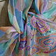 Pastel Cashmere,silk scarf, handmade. Scarves. arkensoie Silkyway. My Livemaster. Фото №4