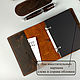 Notepad made of genuine leather with a removable block of paper. Notebook. KullikovCraft. My Livemaster. Фото №5