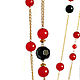 With pendant with pendants on thin chains, jade, agate, gold plated, Necklace, Moscow,  Фото №1