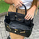 Python leather bag in black. Classic Bag. exotiqpython. My Livemaster. Фото №5
