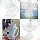 Angel pendant for luck embroidered souvenir, Toys for cribs, Moscow,  Фото №1