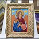 Икона Святого Архангела Михаила, вышитaя бисерoм, Иконы, Подольск,  Фото №1