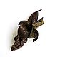 Clip Hair Clip Flower Antique with Brown Olive Bronze. Hairpins. De-Si-Re. Online shopping on My Livemaster.  Фото №2