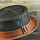 Кожаная шляпа порк пай PPH-15. Шляпы. Bluggae Custom Headwear. Ярмарка Мастеров.  Фото №7