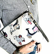 Deer bags Pink College canvas backpack Womens shoulder bag purse