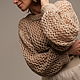 Джемпер с сетчатым узором. Пуловеры. The sweetest sweaters. Ярмарка Мастеров.  Фото №4