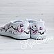 Sneakers painted shoes with a pattern of 'Sakura', Training shoes, Krasnodar,  Фото №1