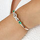 Infinity! Gold bracelet with emeralds and diamonds!. Bead bracelet. JR Colombian Emeralds (JRemeralds). My Livemaster. Фото №6