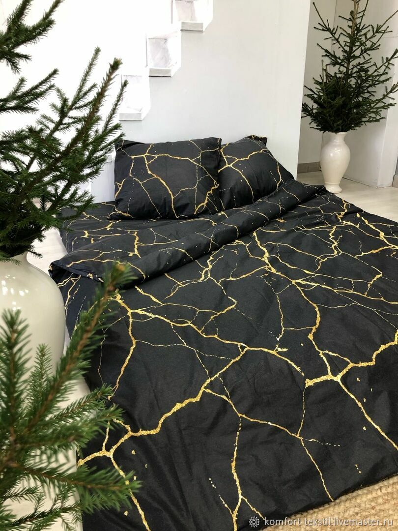 Постельное белье из поплина Мрамор в интернет-магазине Ярмарка Мастеров ...