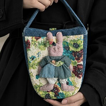 Сумки ручной работы. Ярмарка Мастеров - ручная работа Сумка с аппликацией. Handmade.