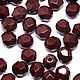 30шт 6мм Чешские граненые бусины Шоколад Fire polished beads, Бусины, Екатеринбург,  Фото №1