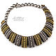 Metallic Necklace (700) designer jewelry, Necklace, Salavat,  Фото №1