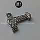 Order Charm "Thor,s Hammer – Mjolnir" sterling silver 925. Jewelry happiness Master BRB. Livemaster. . Amulet Фото №3