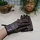 Crocodile leather gloves. Gloves. exotiqpython. My Livemaster. Фото №5