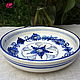 Order Dish pottery 'Blue flower', Spain. Dutch West - Indian Company. Livemaster. . Vintage plates Фото №3