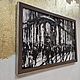 Order Black and white painting 40 by 60 cm painting palette knife painting 5 corners. paintmart (oikos). Livemaster. . Pictures Фото №3