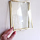 Frame for a herbarium. Brass hanging herbarium. Photo frames. Glass Flowers. Online shopping on My Livemaster.  Фото №2