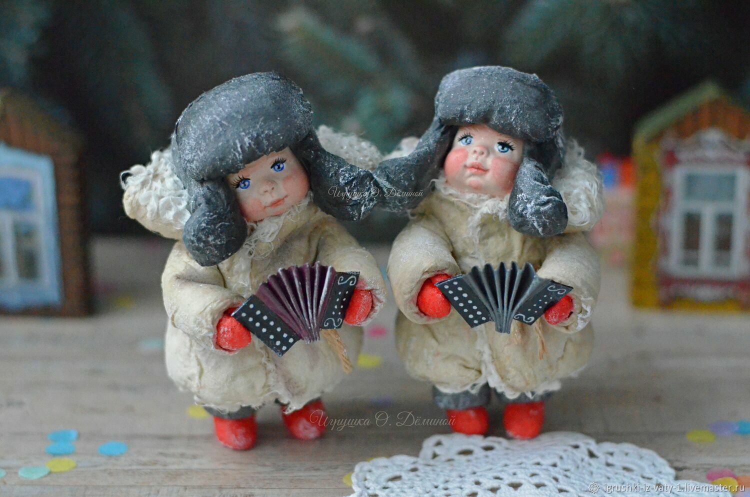 Игрушки из ваты. елочные игрушки купить в интернет-магазине Ярмарка ...