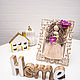 Заказать Macrame doll in photo frame 18/22. Kukly makrame NATALINI. Ярмарка Мастеров. . Interior doll Фото №3