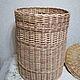 Large wicker basket for linen with a cover made from natural willow twigs. Storage Box. Elena Shitova - basket weaving. My Livemaster. Фото №4