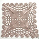Заказать Салфетка квадратная вязаная. Knitbyrimma. Ярмарка Мастеров. . Салфетки Фото №3