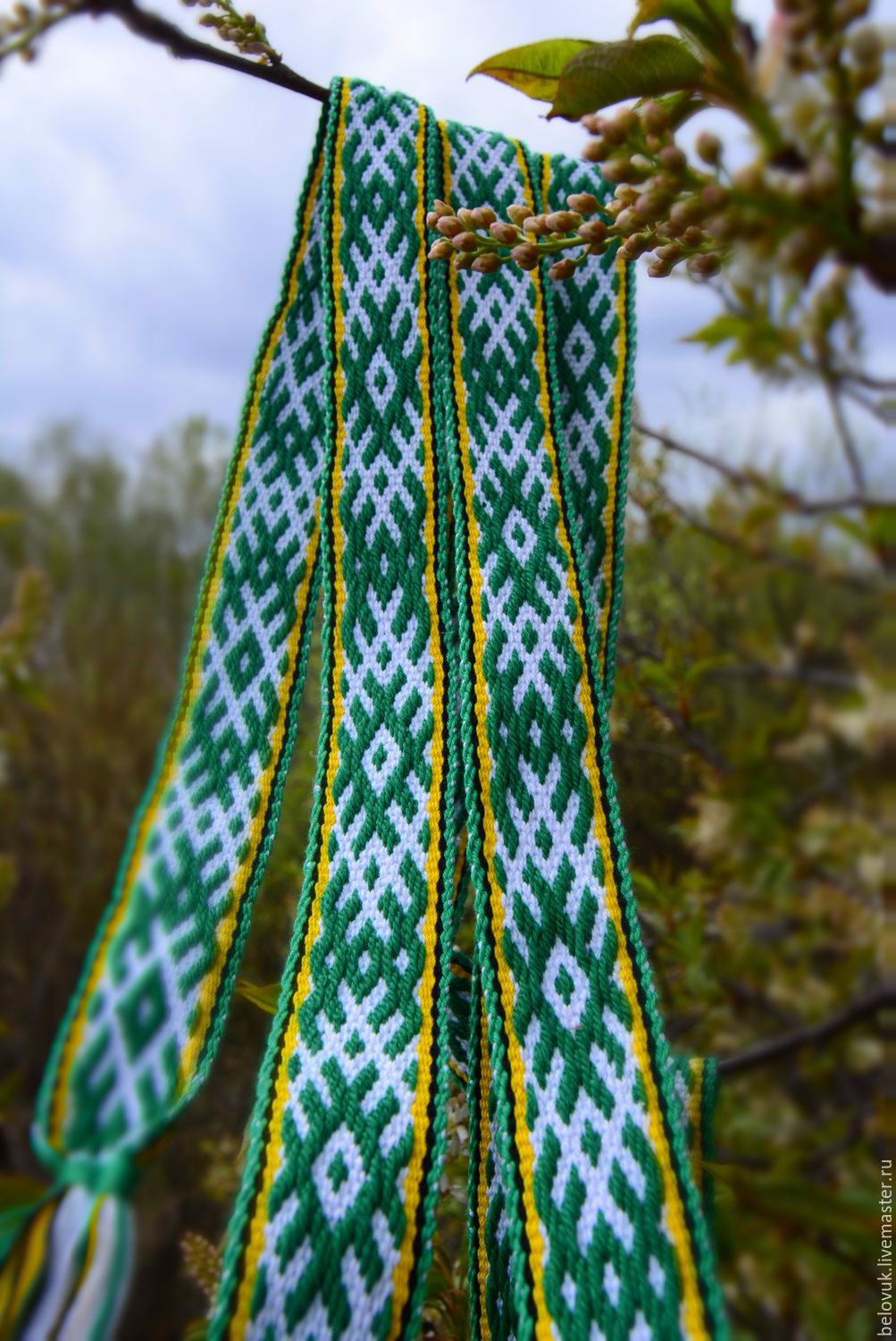 Славянская одежда. Плетение пояса. Домотканые дорожки. Пояса плетеные. Два тканый.