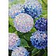 Oil painting Blue hydrangeas. Pictures. Sokolova Julia, handmade jewelry. Online shopping on My Livemaster.  Фото №2