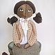 Vintage doll with a dog - textile doll for interior, Stuffed Toys, Bryansk,  Фото №1