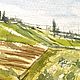 Картина акварелью "Солнечная долина.". Картины. 'МИР АКВАРЕЛИ ' Евгения. Ярмарка Мастеров.  Фото №4