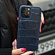 Чехол из синего крокодила iPhone 16 Pro Max, Чехол, Москва,  Фото №1