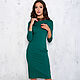 Emerald sheath dress, figure-hugging green dress. Dresses. mozaika-rus. Online shopping on My Livemaster.  Фото №2